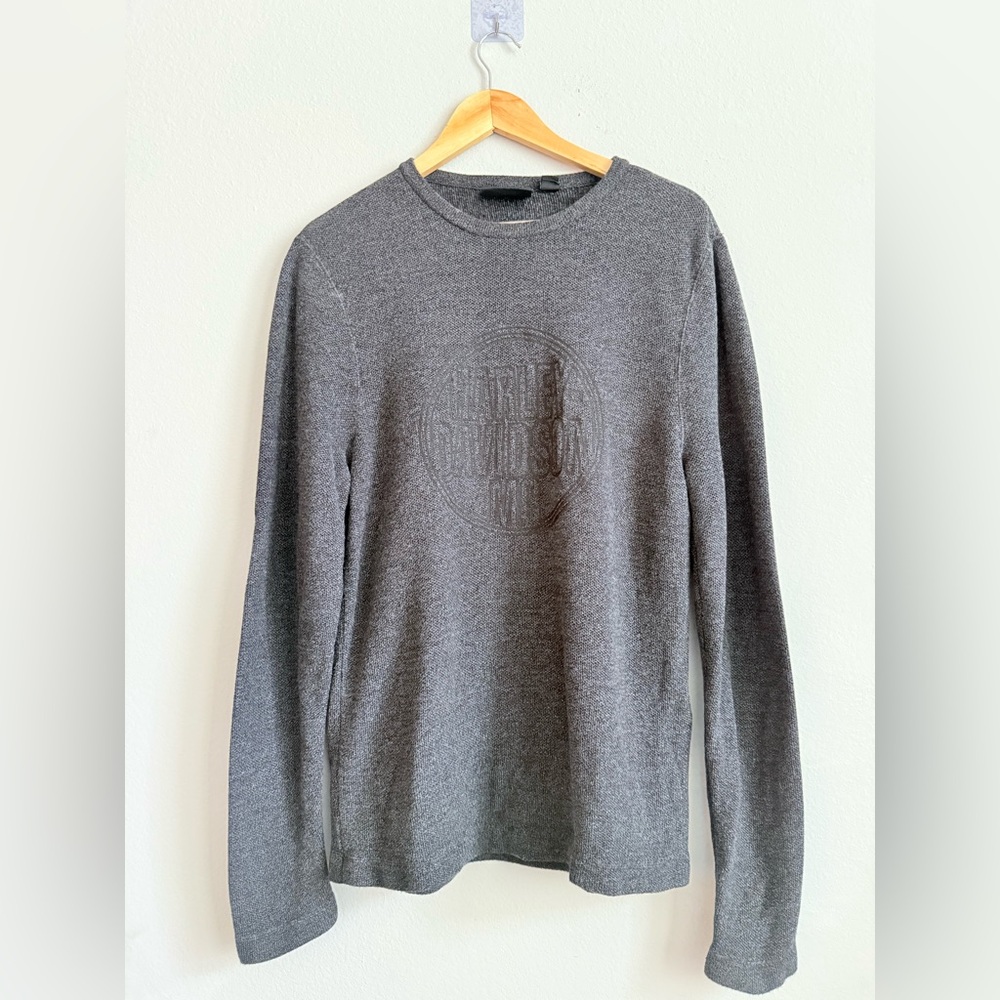 Harley Davidson Dark Gray Long Sleeve Sweater